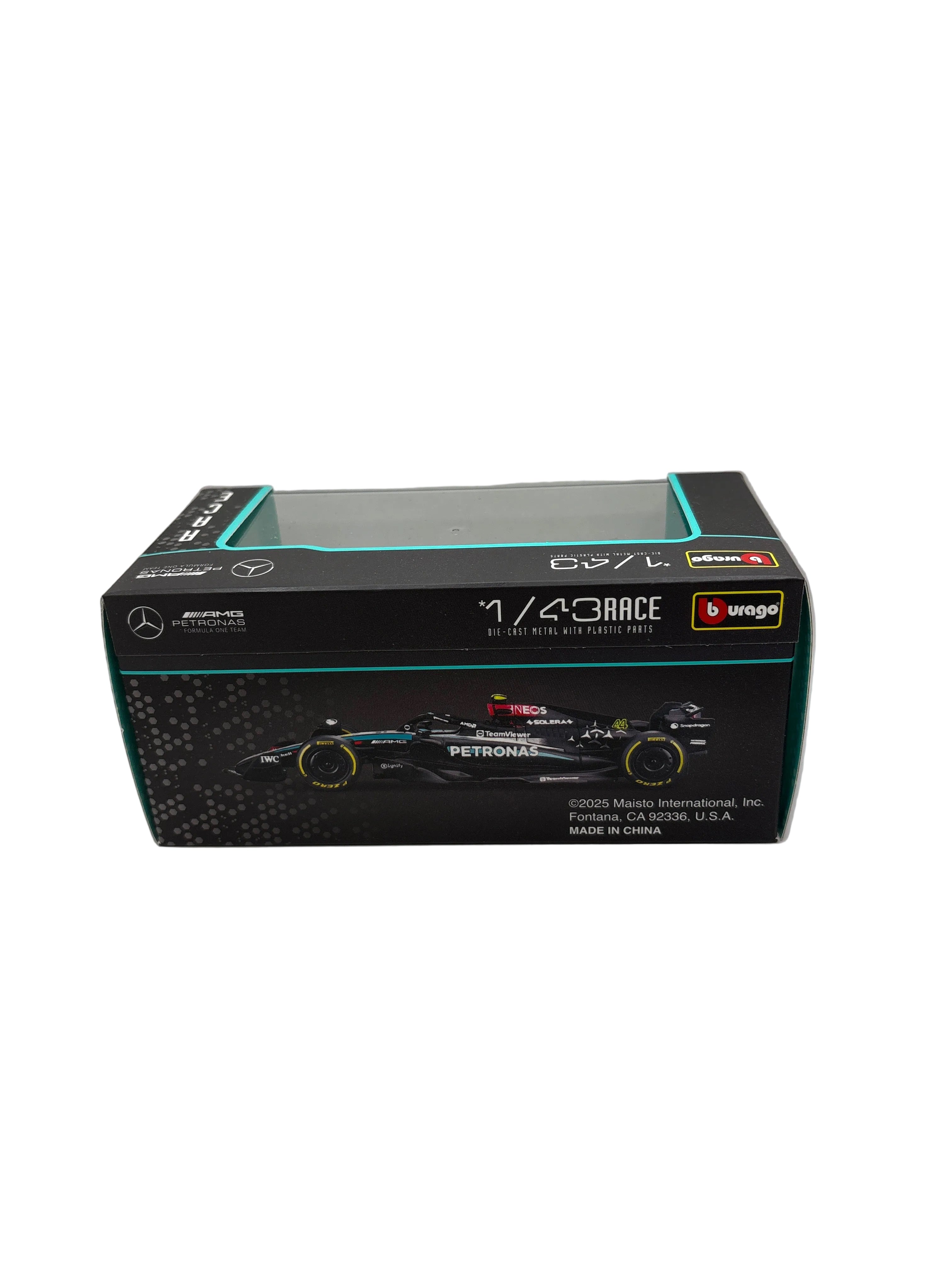 Burago Mercedes-AMG F1 W15 E Performance-Lewis Hamilton Diecast silver