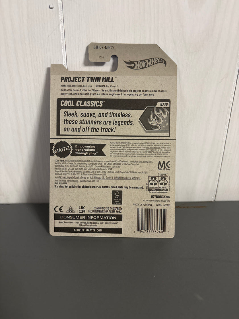 Hot Wheels Project Twin Mill Diecast white