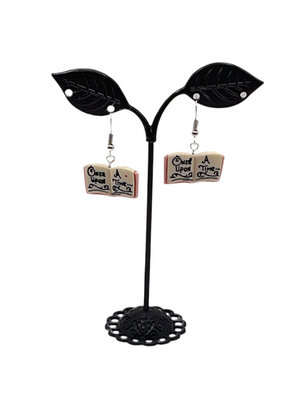 Once Upon A Time Book Earrings