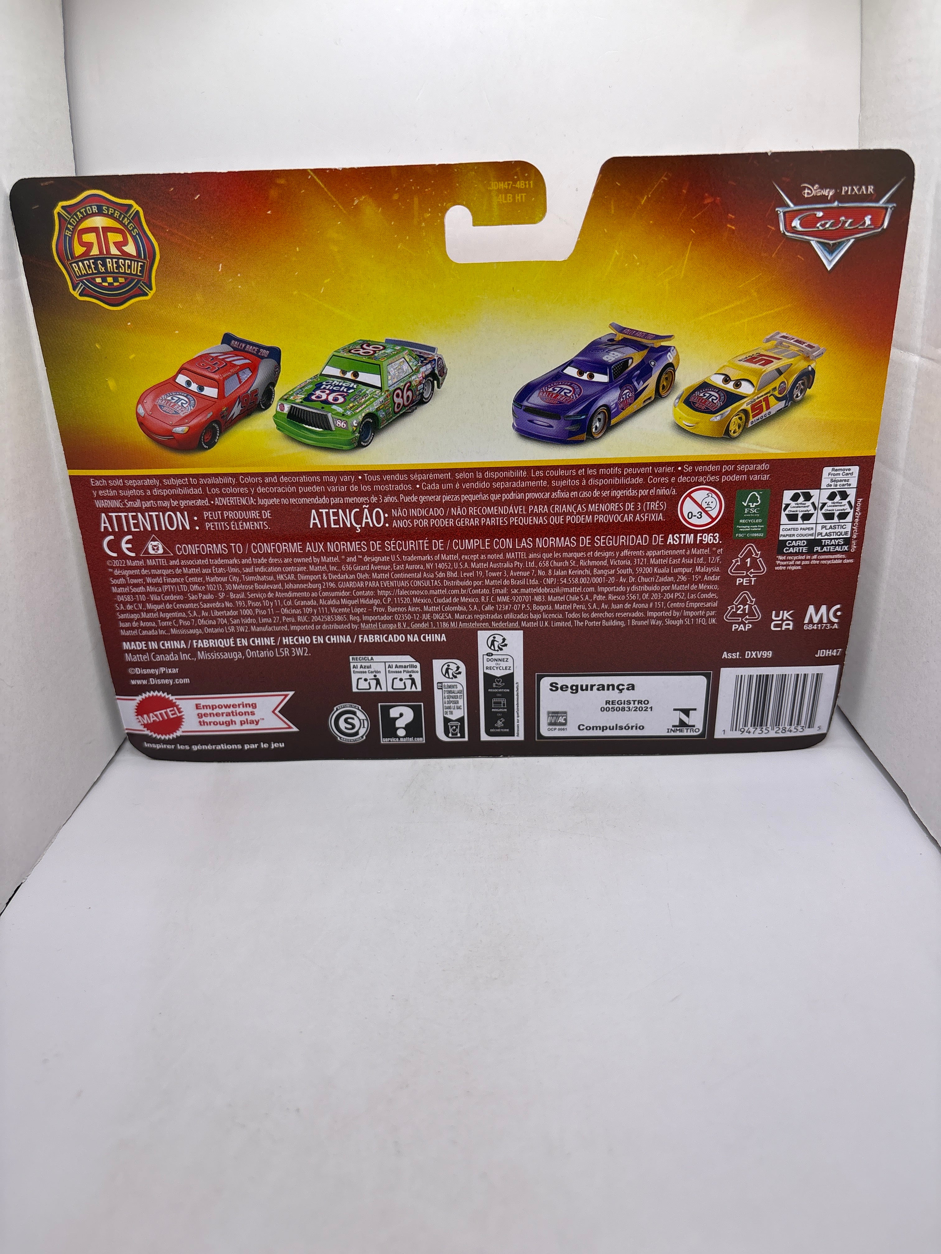 Disney Pixar Cars Lightning McQueen Flash McQueen Chick Hicks Diecast multi color