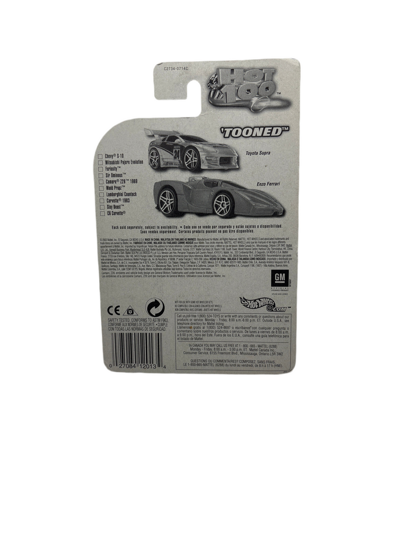 Hot Wheels Tooned Camaro Z28 1969 Diecast