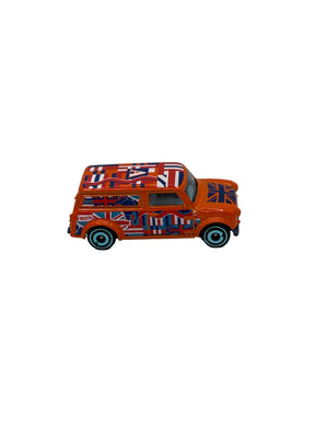 Hot Wheels 67 Austin Mini Van Diecast orange