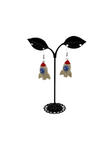 Rocket ship earrings