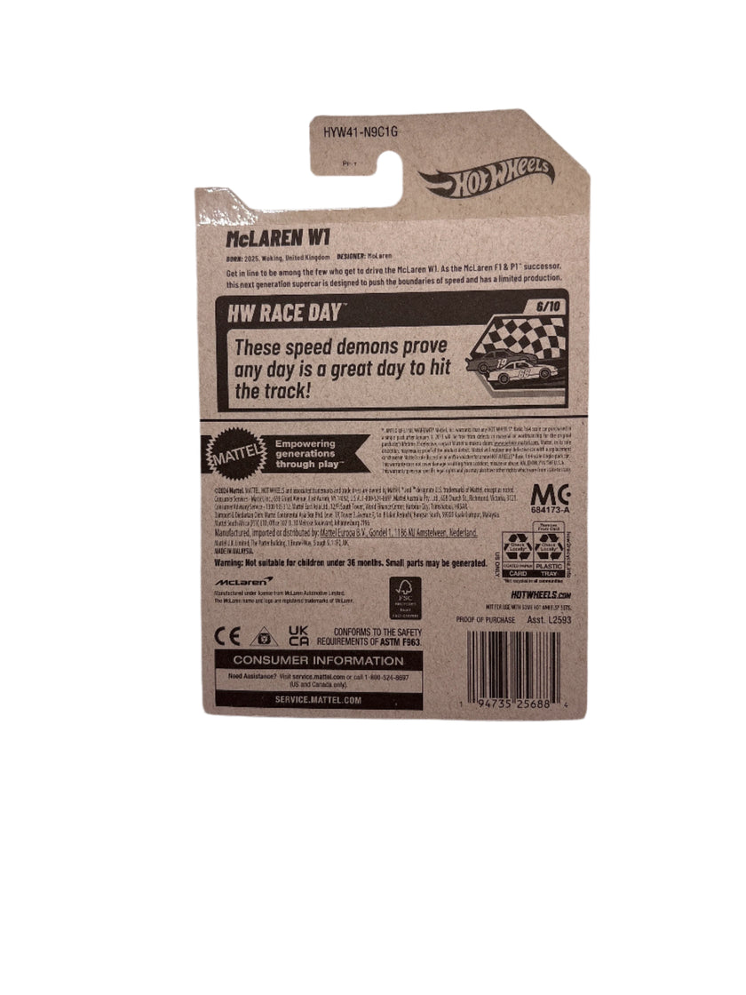 Hot Wheels McLaren W1 Diecast