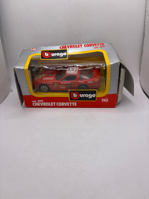 Burago Chevrolet Corvette Diecast red