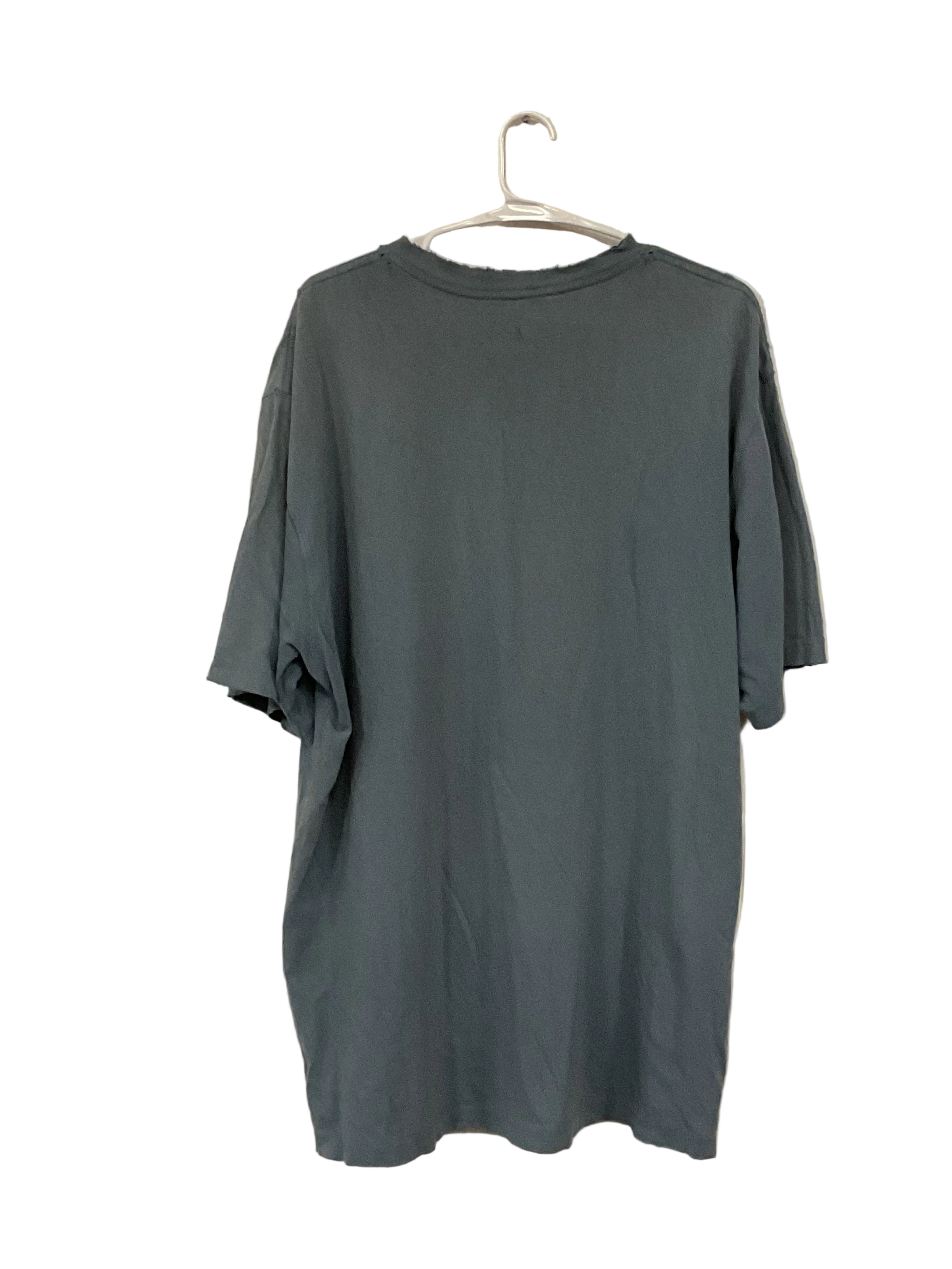 Slate blue work shirt