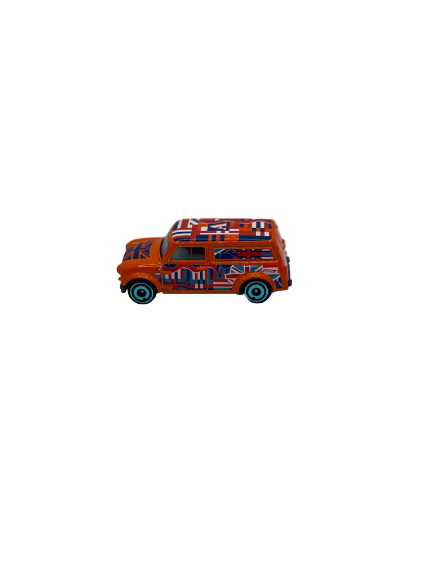 Hot Wheels 67 Austin Mini Van Diecast orange