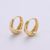 24K Gold Filled Huggie Hoops / Perfect for Every Day Wear / Minimalist Earring Jewelry / Perfect Gift For Her and For Girls P-033 P-036 P-038 P-249