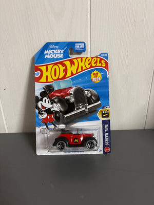 Hot Wheels Mickey Mouse Car Diecast red