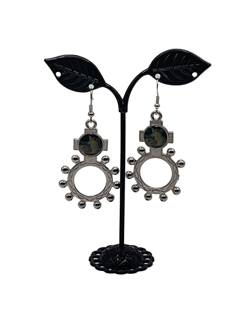 Finger Rosary Ring Earrings