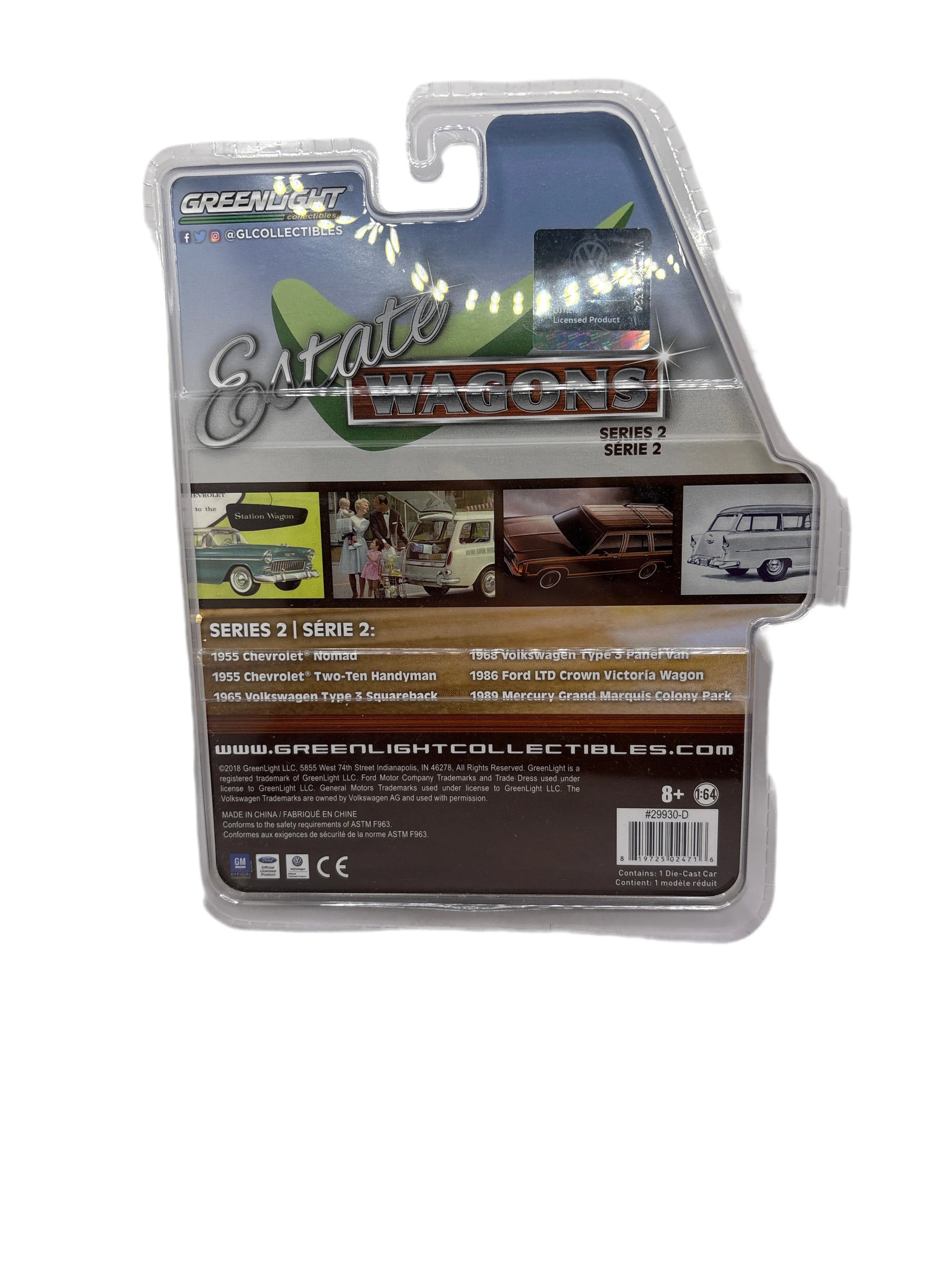 Greenlight 1968 Volkswagen Type 3 Panel Van Diecast red