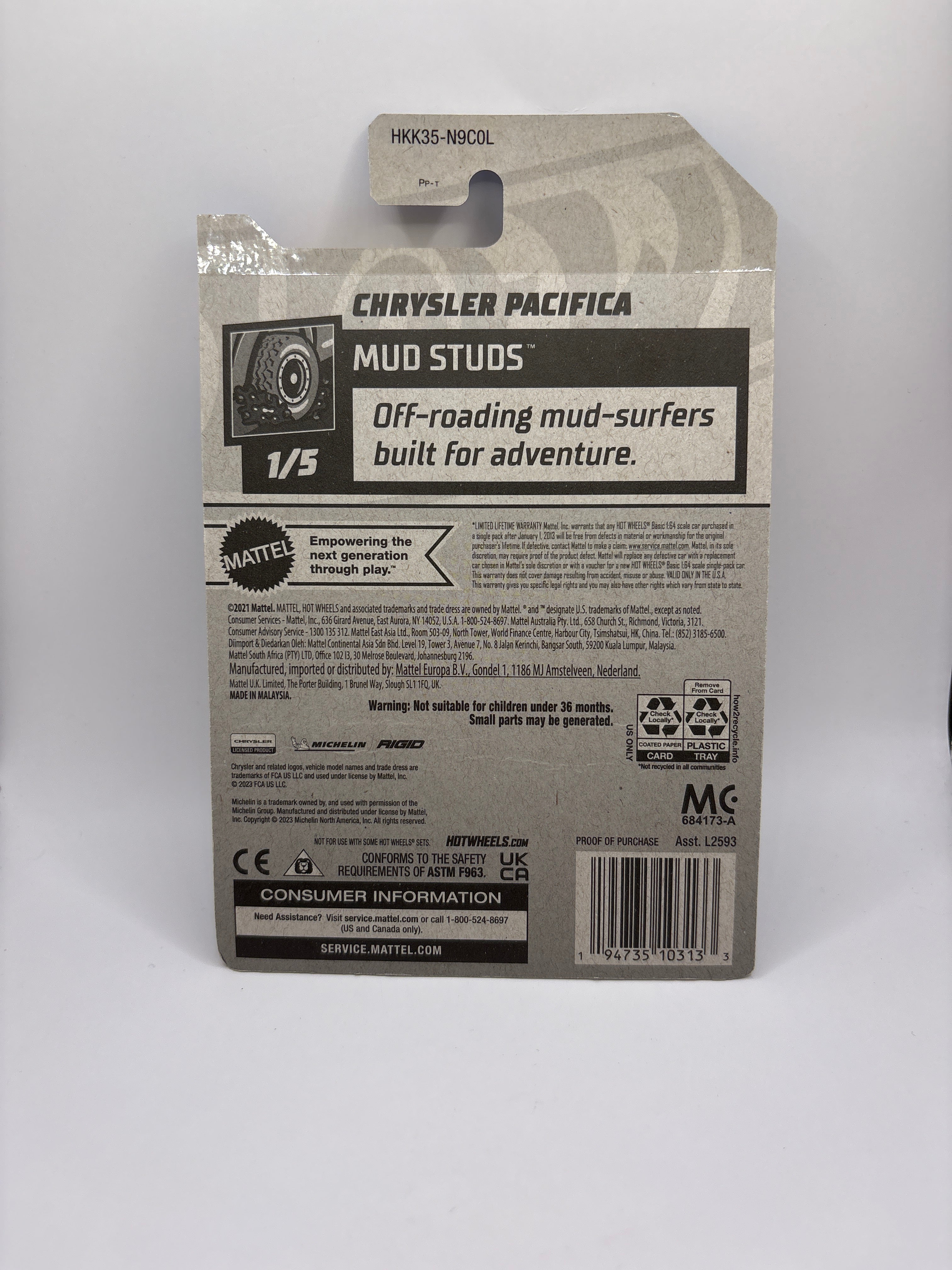 Hot Wheels Chrysler Pacifica Diecast