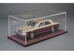 Atlantic Case Maranello Premium Acrylic Display Case w/ Burgundy Leather Base w/ White Stitching 1:18