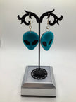 Alien head earrings