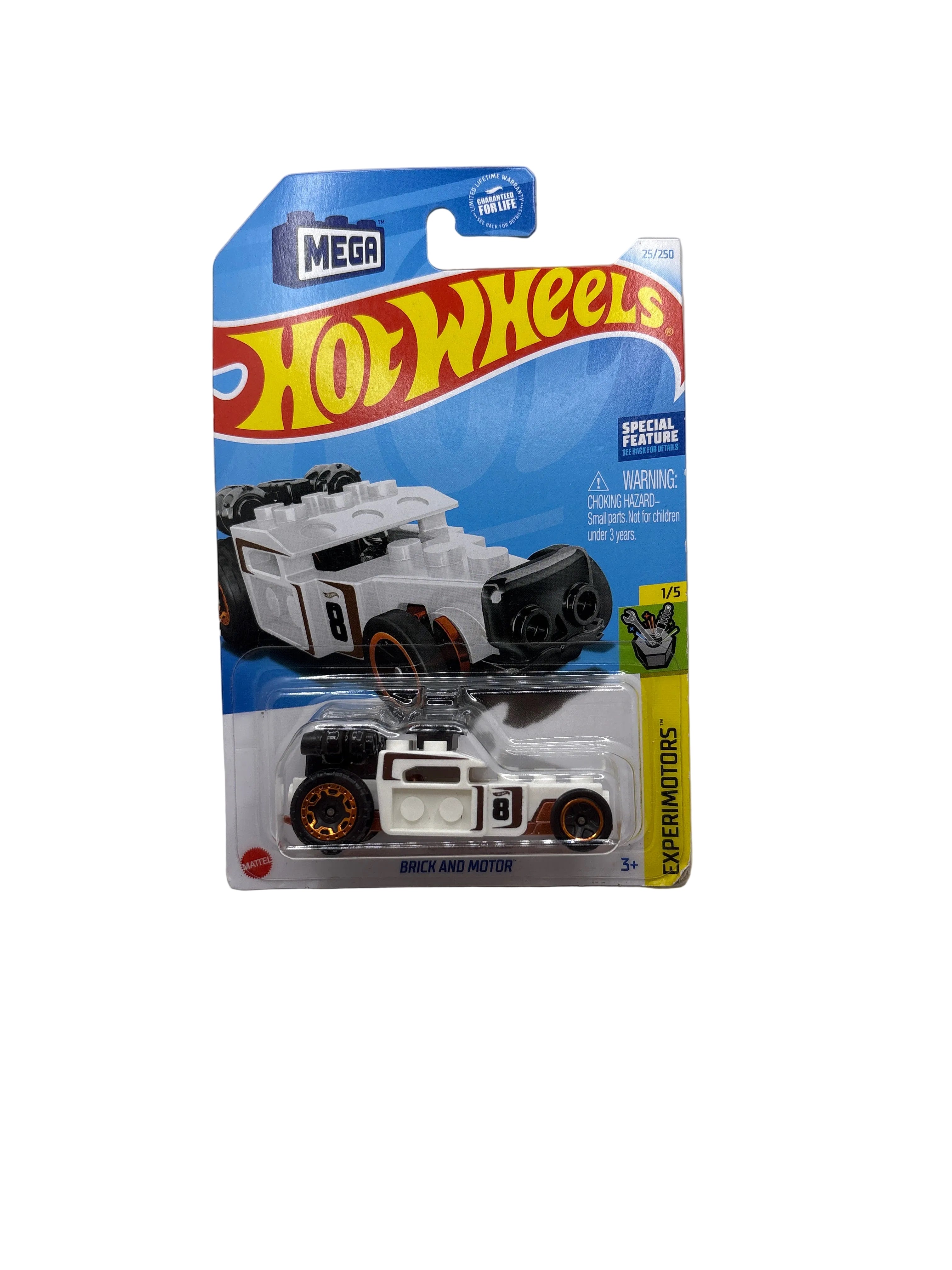 Hot Wheels Brick And Motor Diecast white