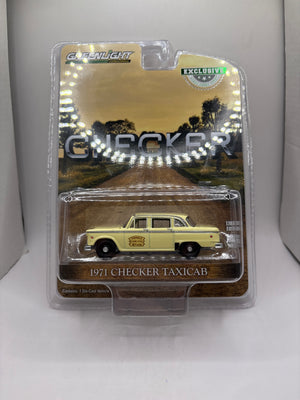 Greenlight 1971 Checker Taxicab Diecast yellow