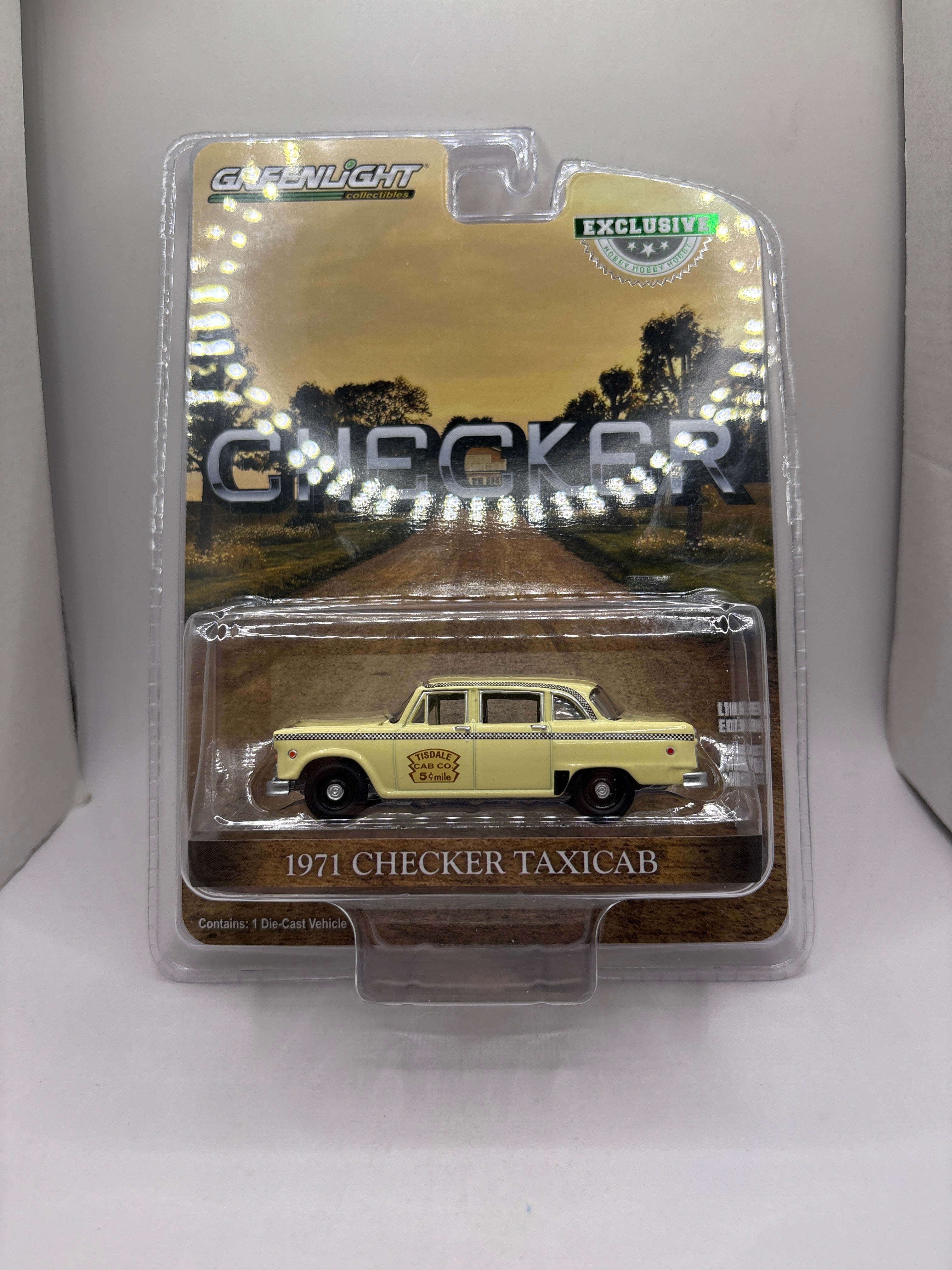 Greenlight 1971 Checker Taxicab Diecast yellow