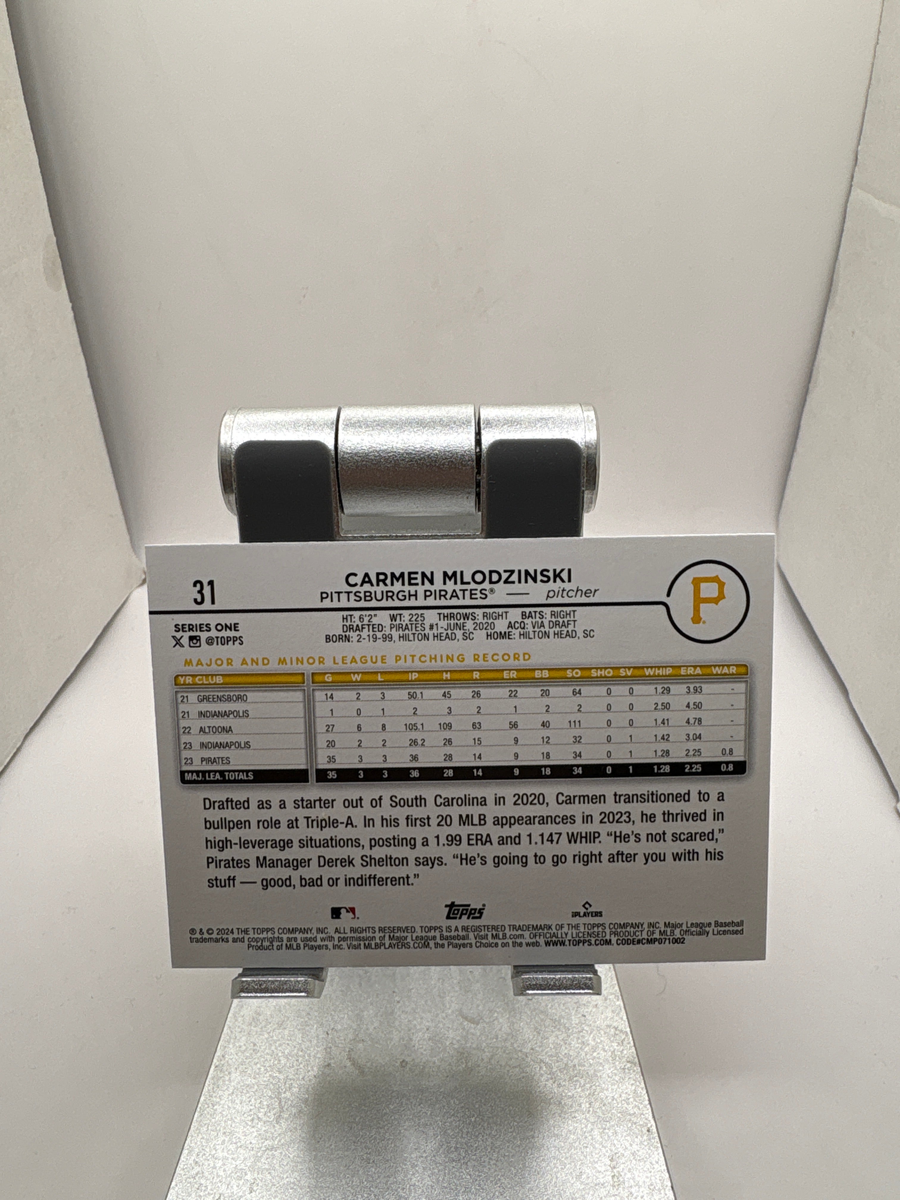 Topps Carmen Mlodzinski