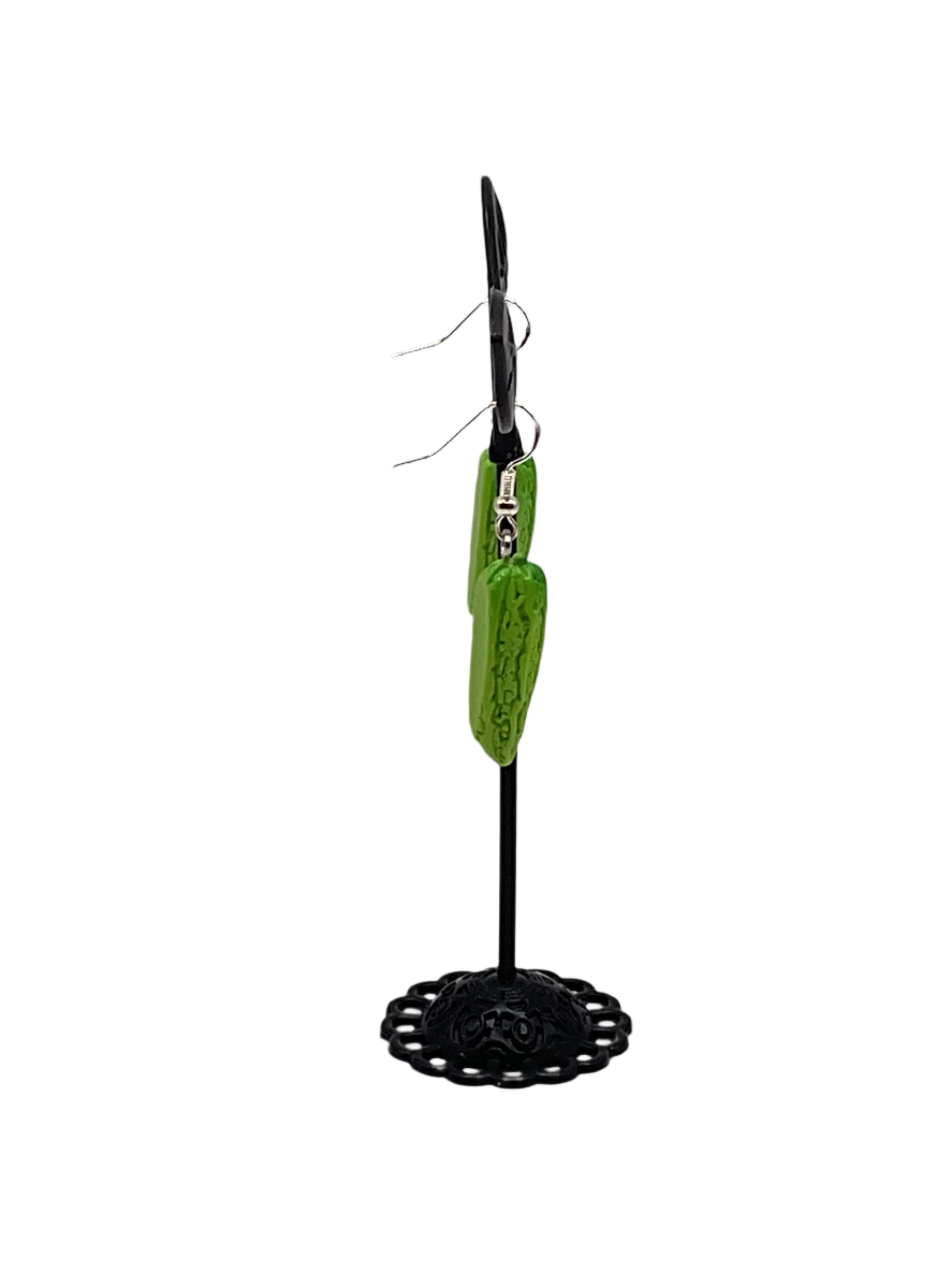 Okra earrings