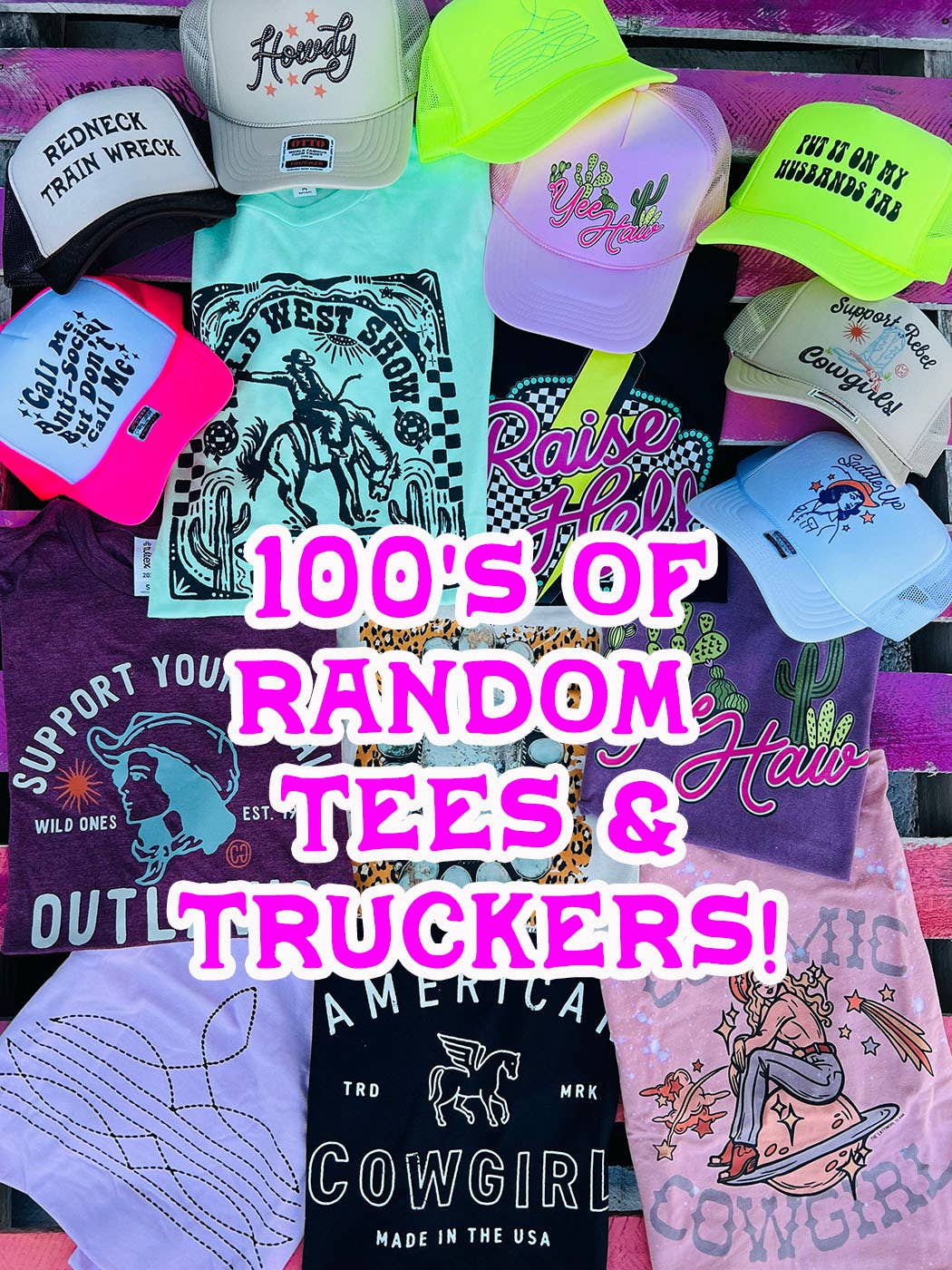 BIG SUMMER MYSTERY BUNDLE, Graphic Tees & Trucker Caps
