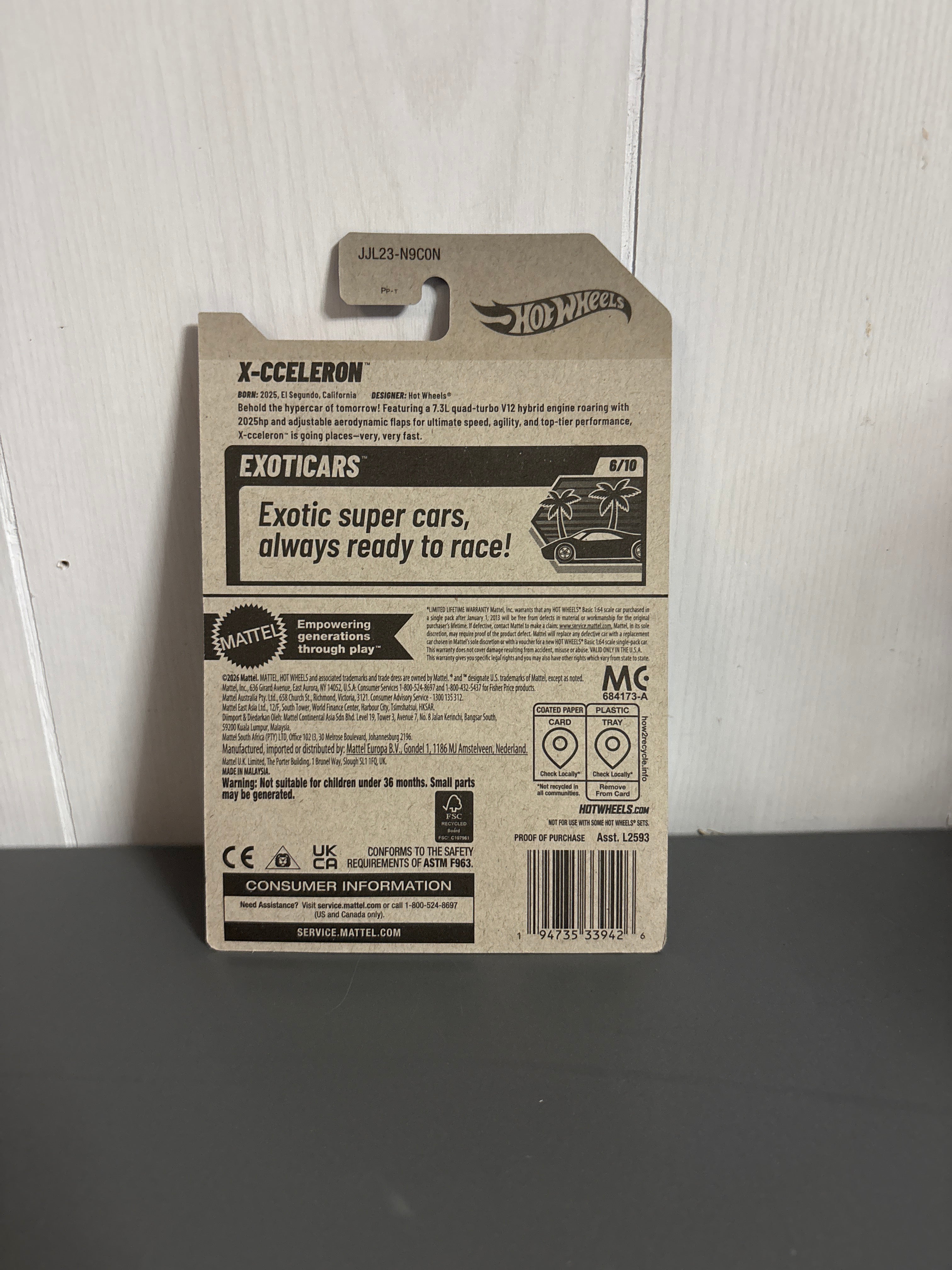 Hot Wheels X-Cceleron Diecast black
