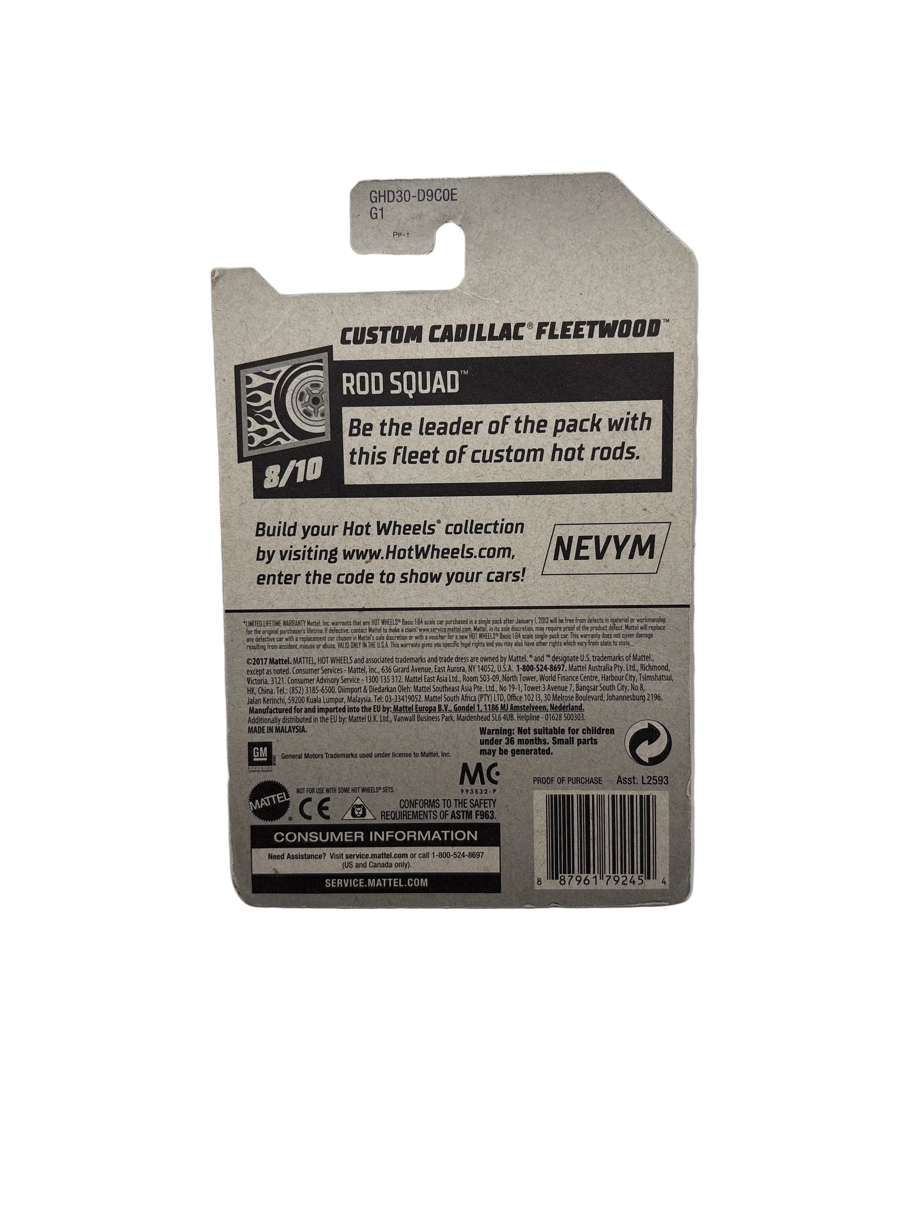 Hot Wheels Custom Cadillac Fleetwood Diecast