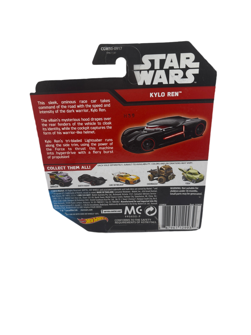 Hot Wheels Kylo Ren Diecast