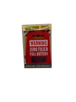 Warning Zero Filter Full Battery Sign red