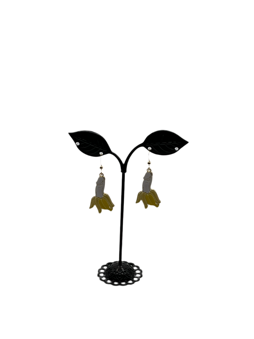 Penis banana earrings