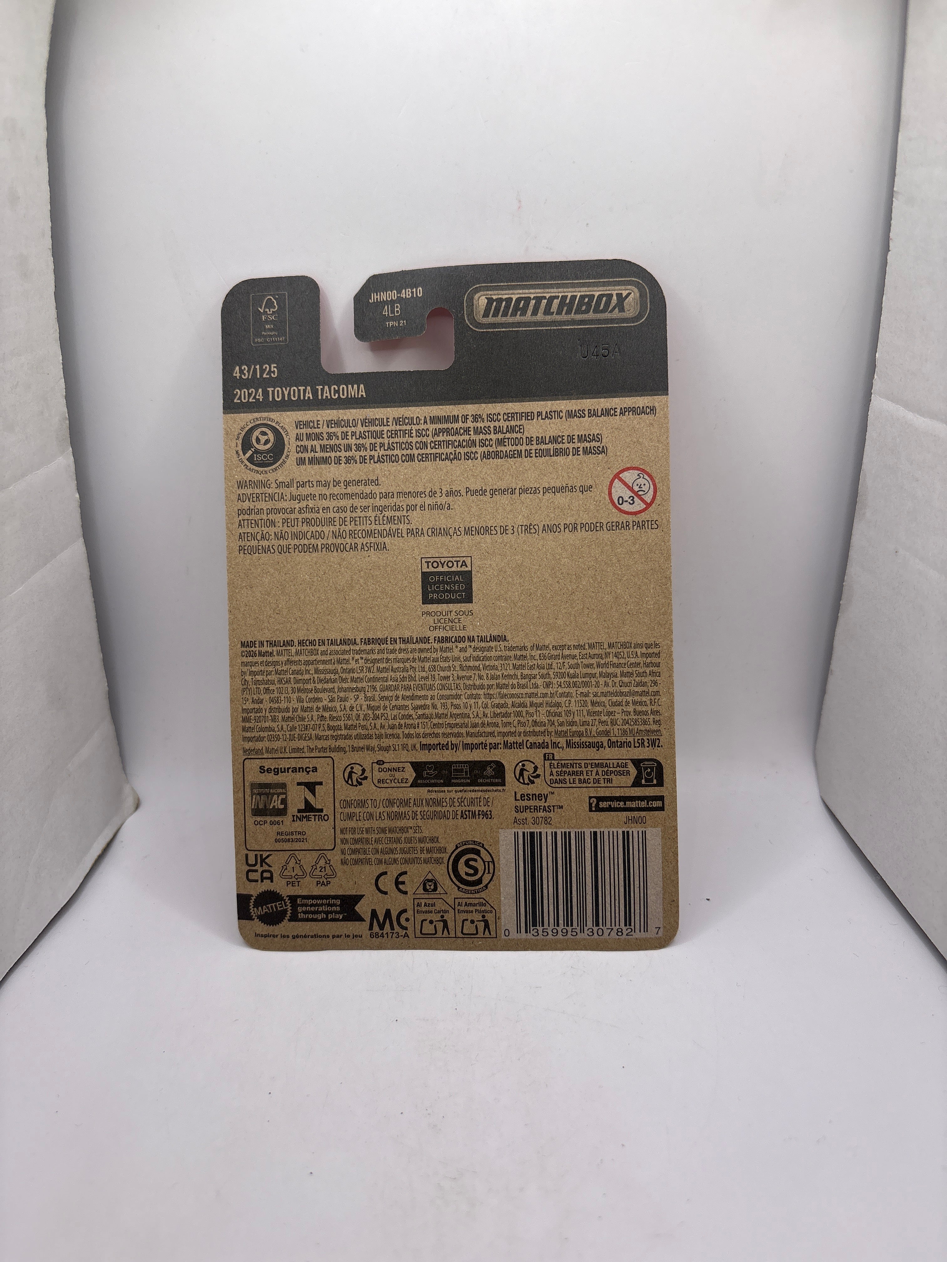 Matchbox 2024 Toyota Tacoma Diecast Brown