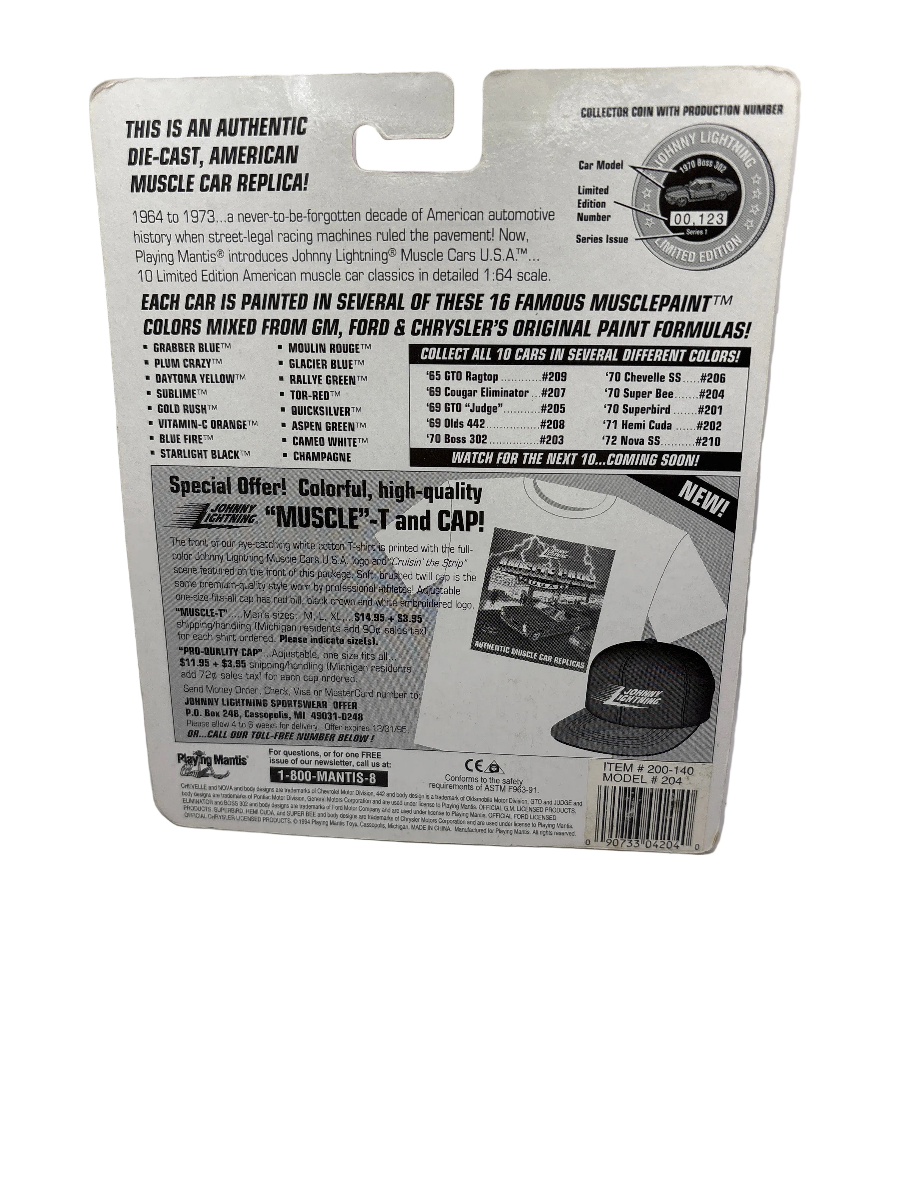 Johnny Lightning 1970 Super Bee Diecast