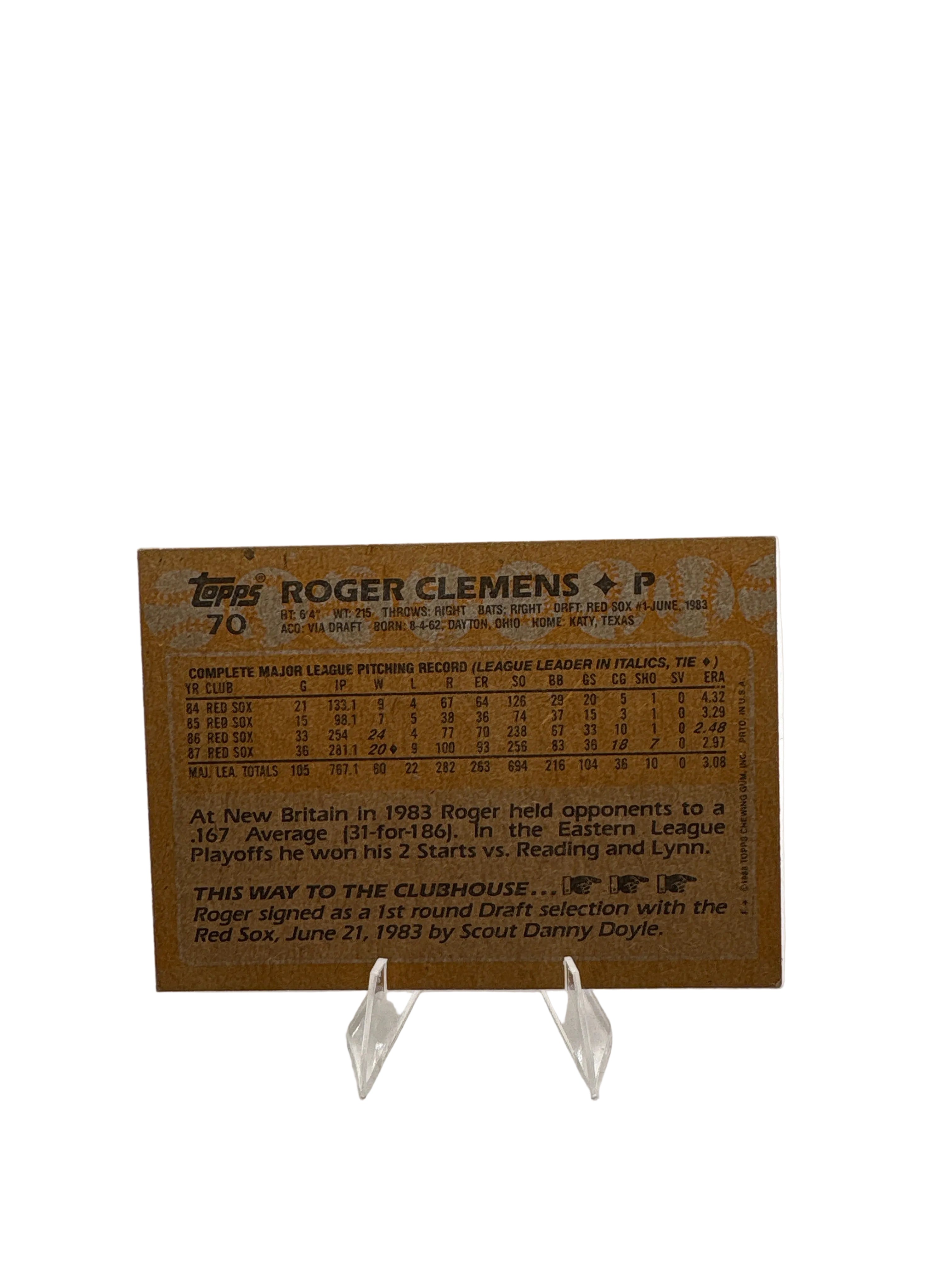 Topps Roger Clemens
