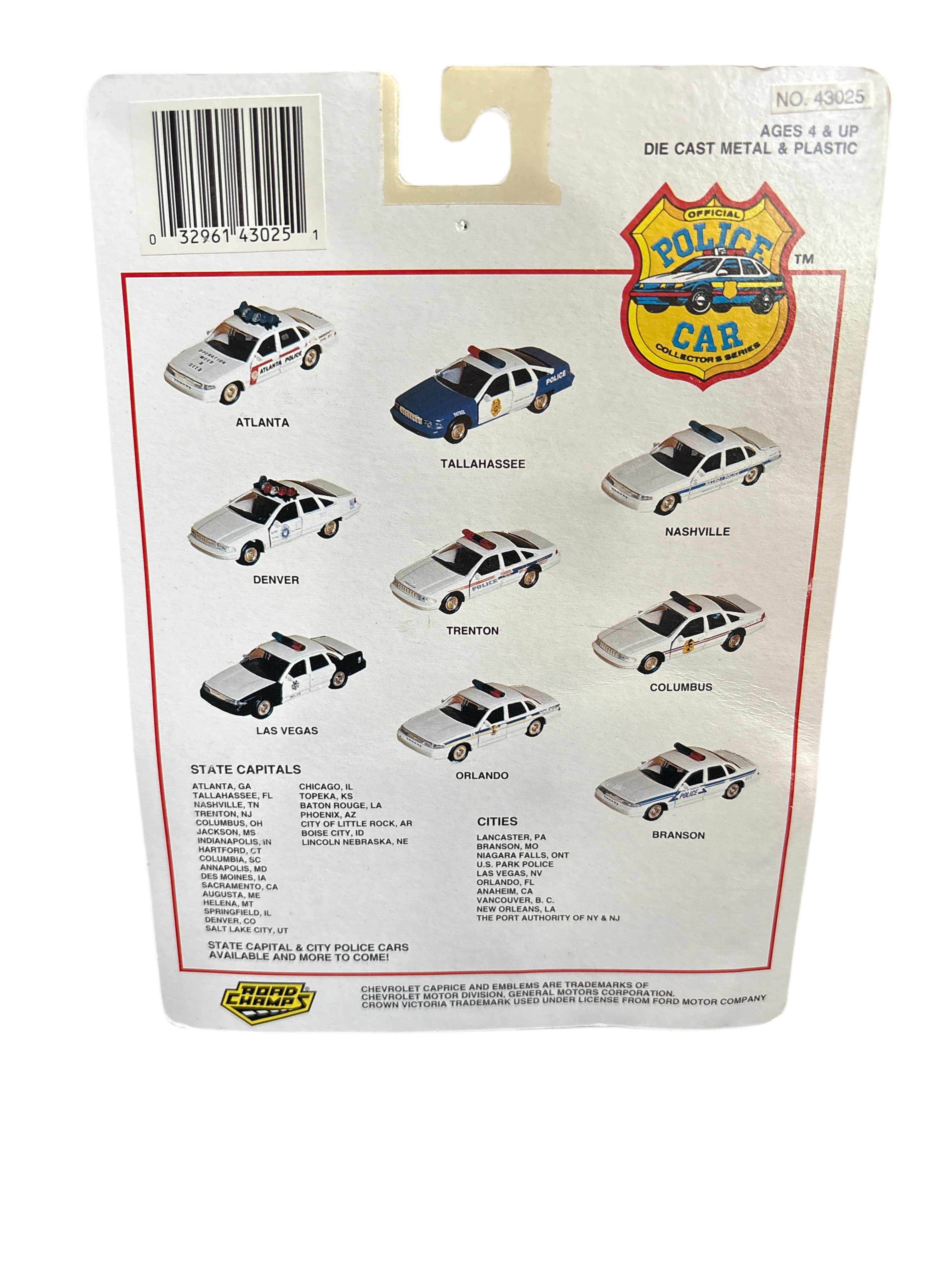 Road Champs Boise City Idaho State Capital Police Diecast