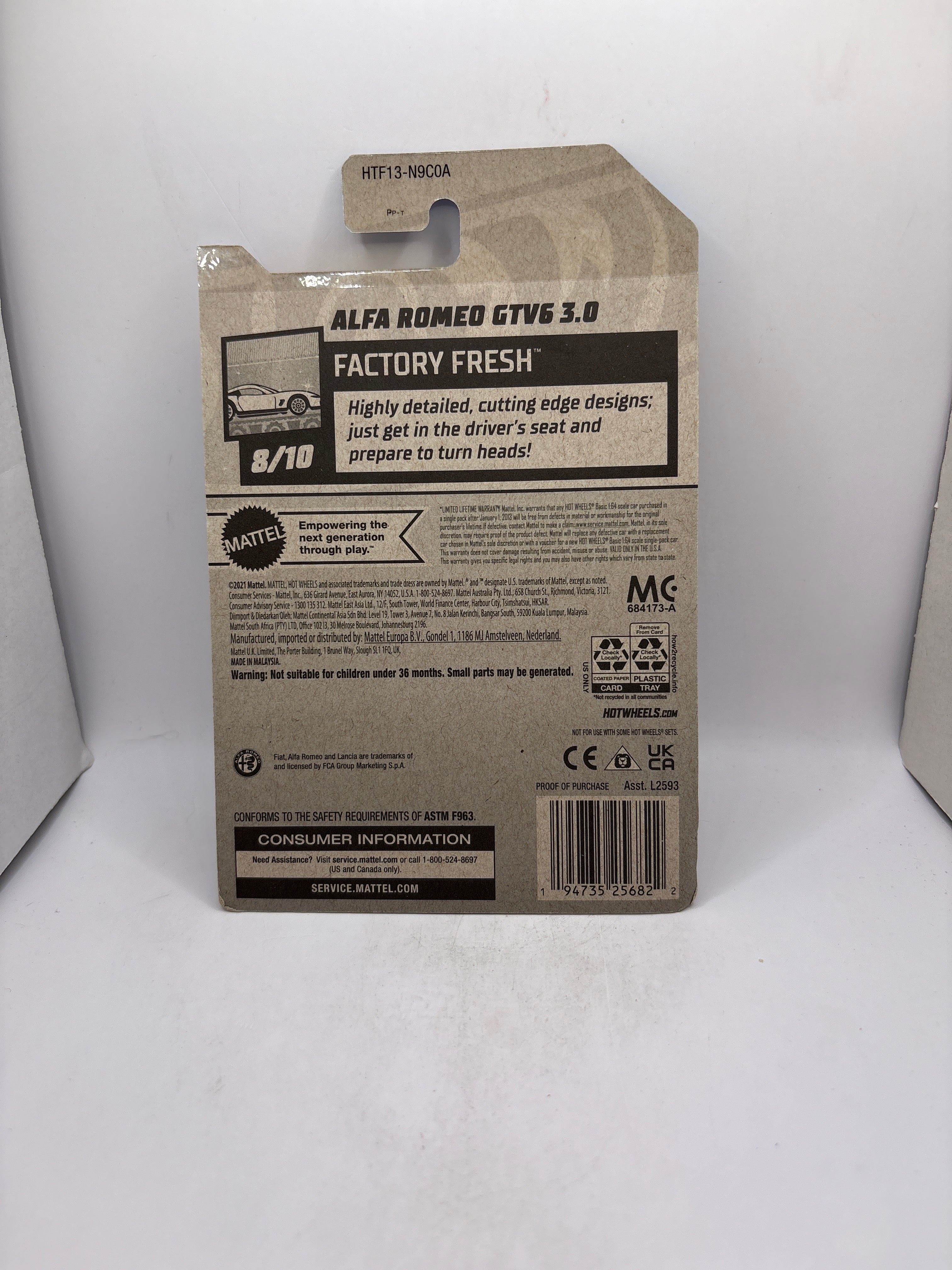 Hot Wheels Alfa Romeo GTV6 3.0 Diecast blue