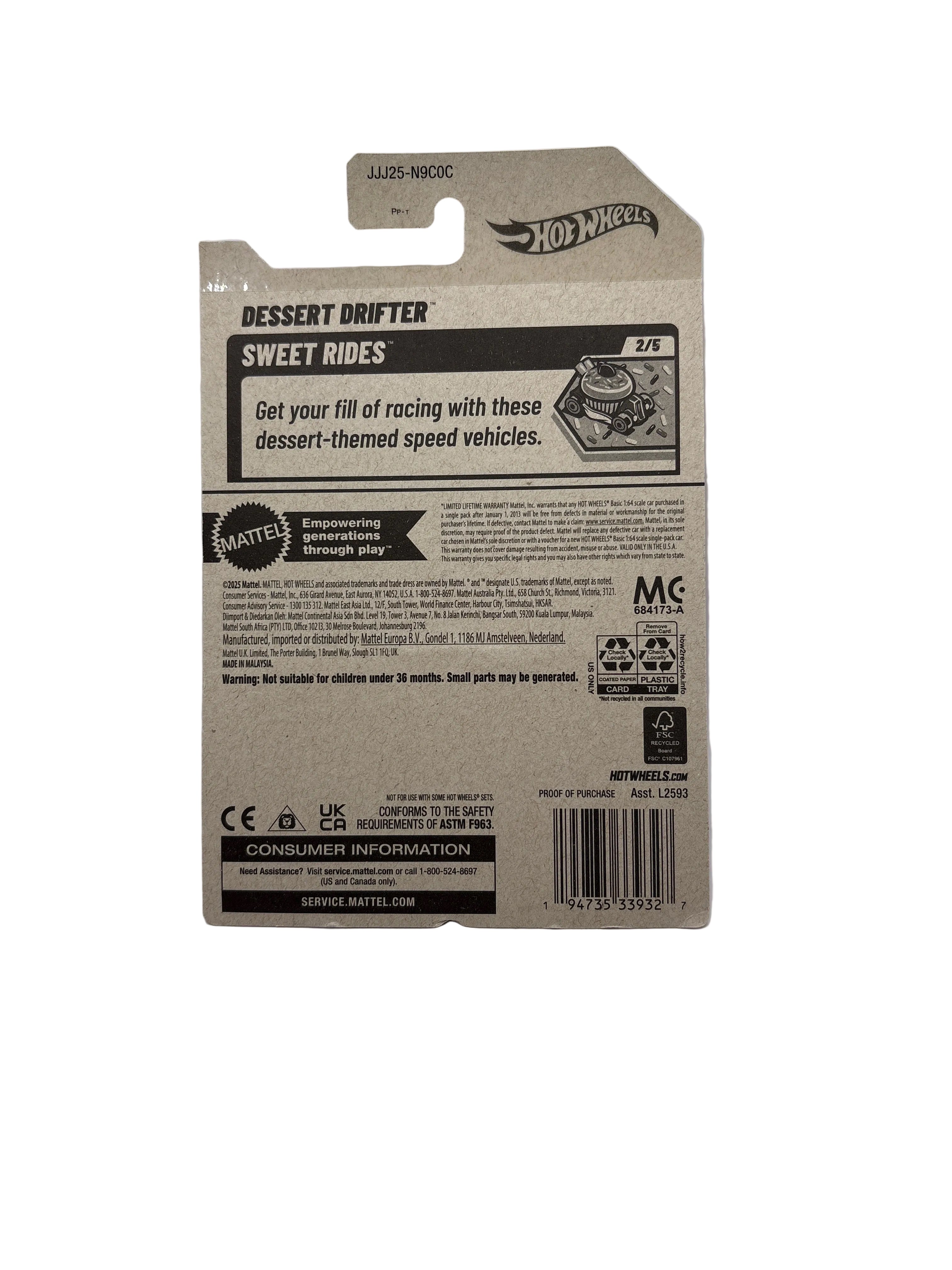 Hot Wheels Dessert Drifter Diecast Purple