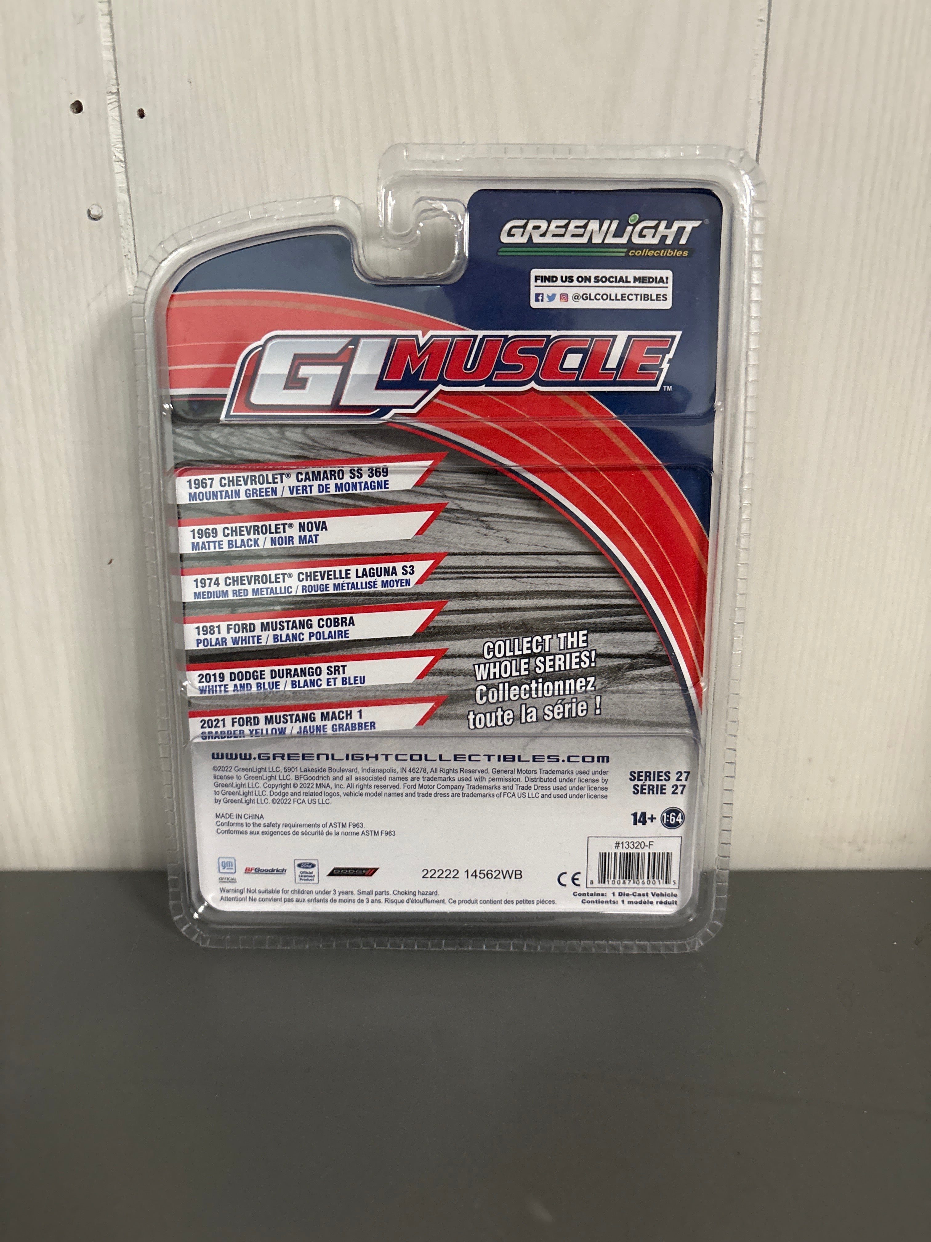 Greenlight 2021 Ford Mustang Mach 1 Diecast yellow