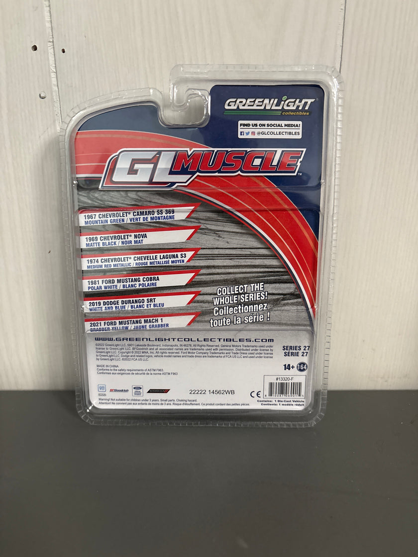 Greenlight 2021 Ford Mustang Mach 1 Diecast yellow