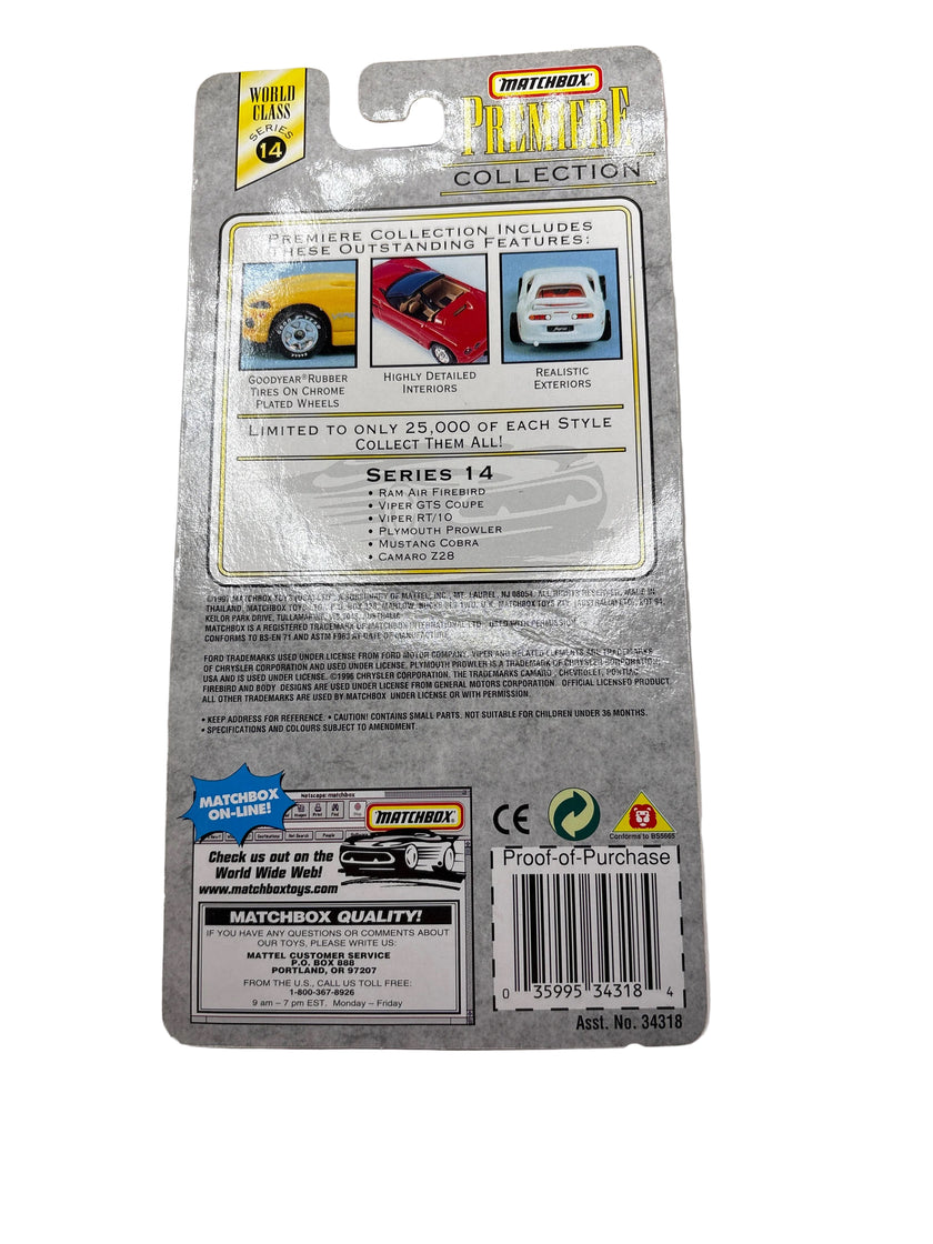 Matchbox Plymouth Prowler Diecast blue