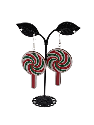 Christmas Lollipop Earrings