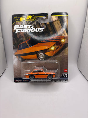 Hot Wheels Alfa Romeo Giulia Sprint GTA Diecast orange