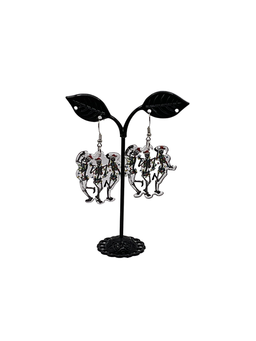 Christmas Skeleton Earrings