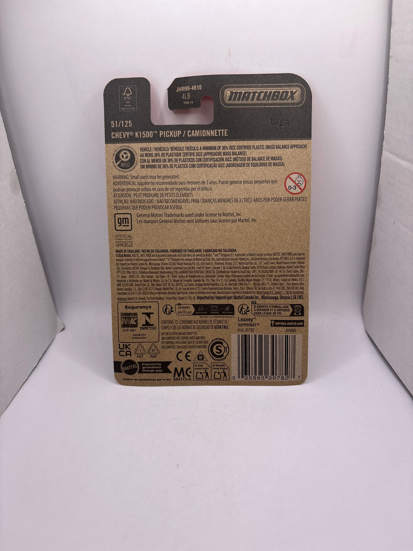 Matchbox Chevy K1500 Pickup Diecast