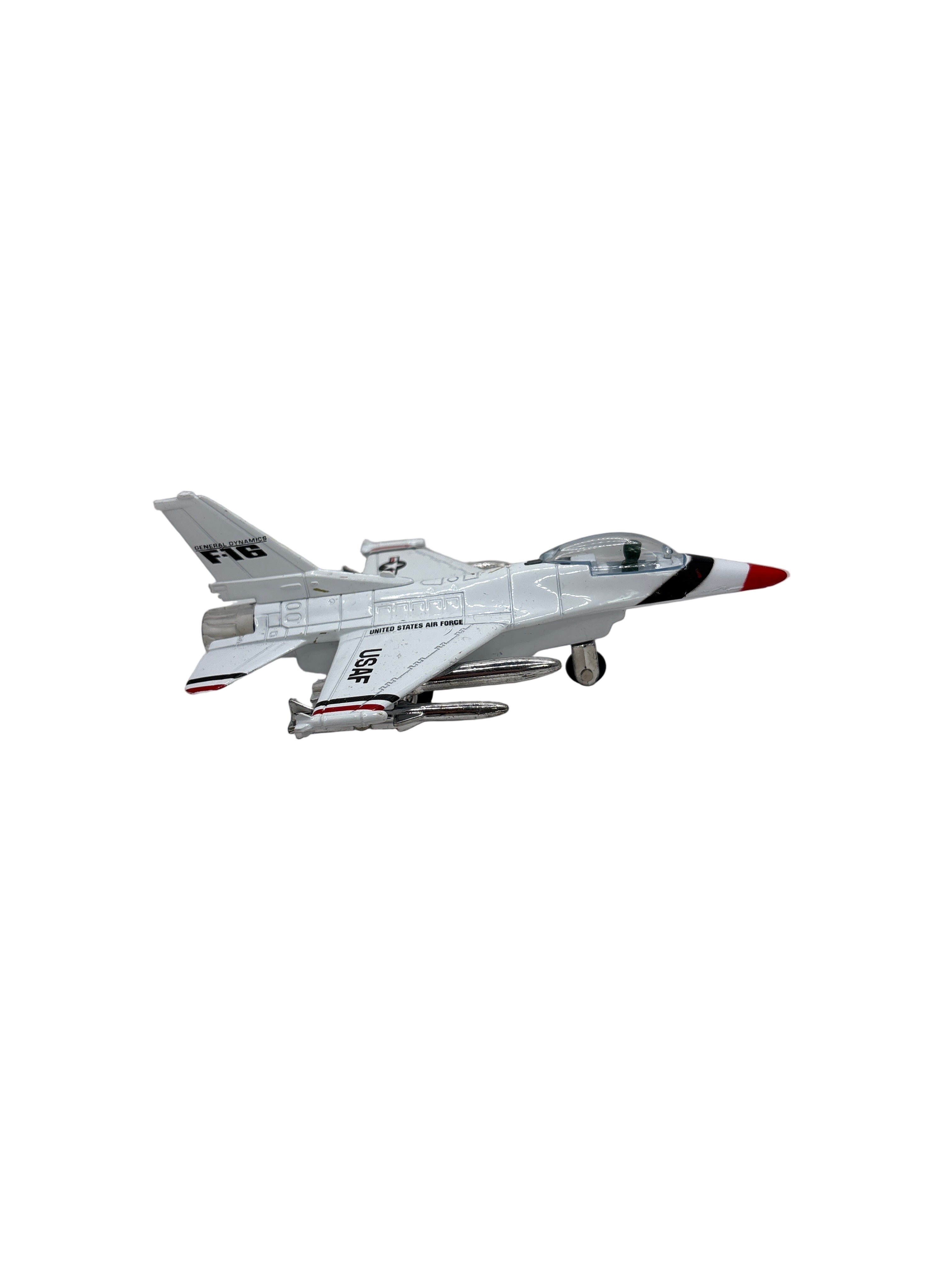General Dynamics F-16 Fighting Falcon Diecast white