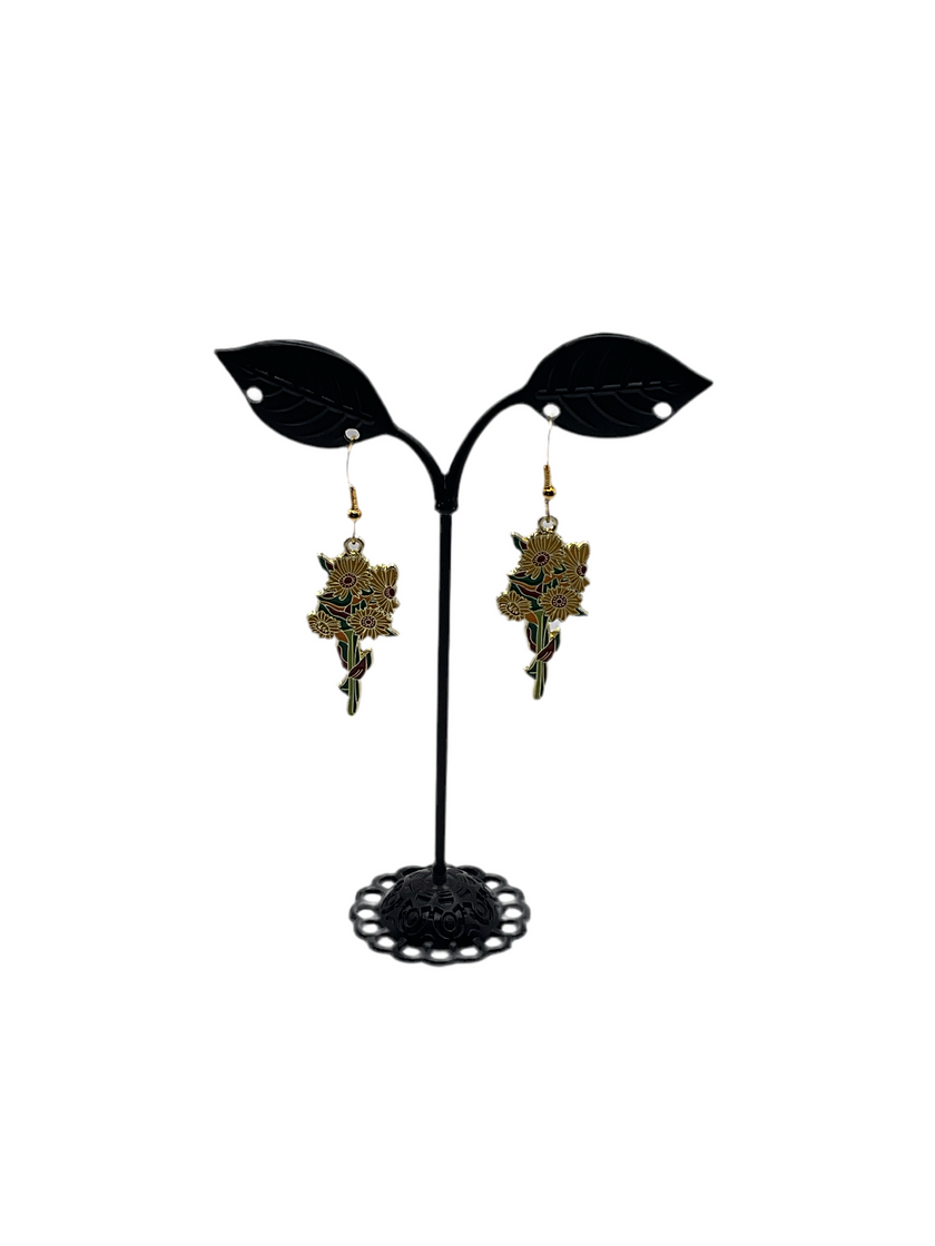 Bouquet flower earrings