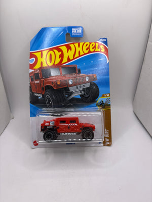 Hot Wheels Humvee Diecastm red