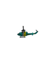 Micro Machines UH-1N Huey Helicopter Diecast green
