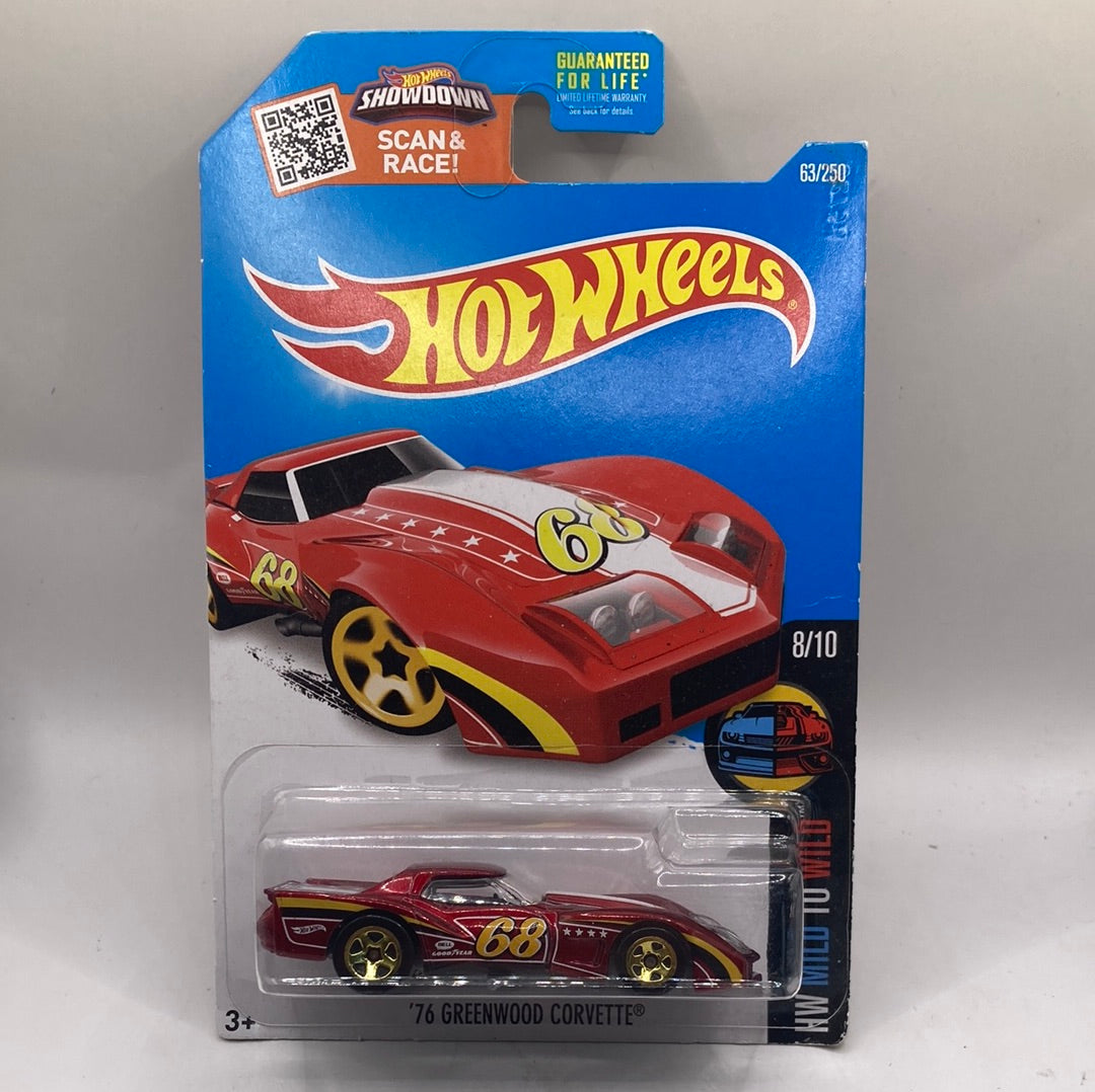 Hot Wheels 76 Greenwood Corvette Diecast