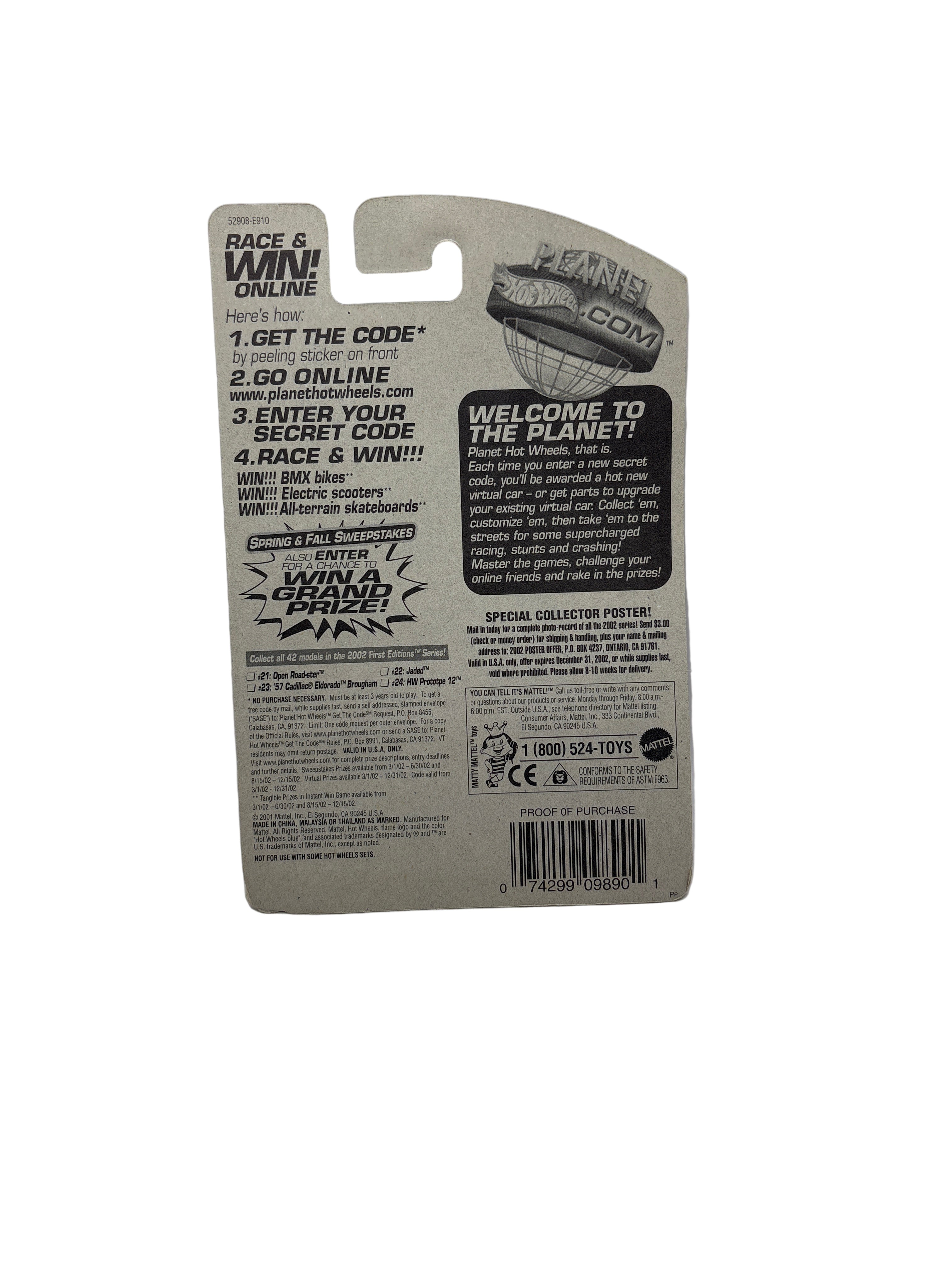 Hot Wheels Open Road-Ster Diecast yellow