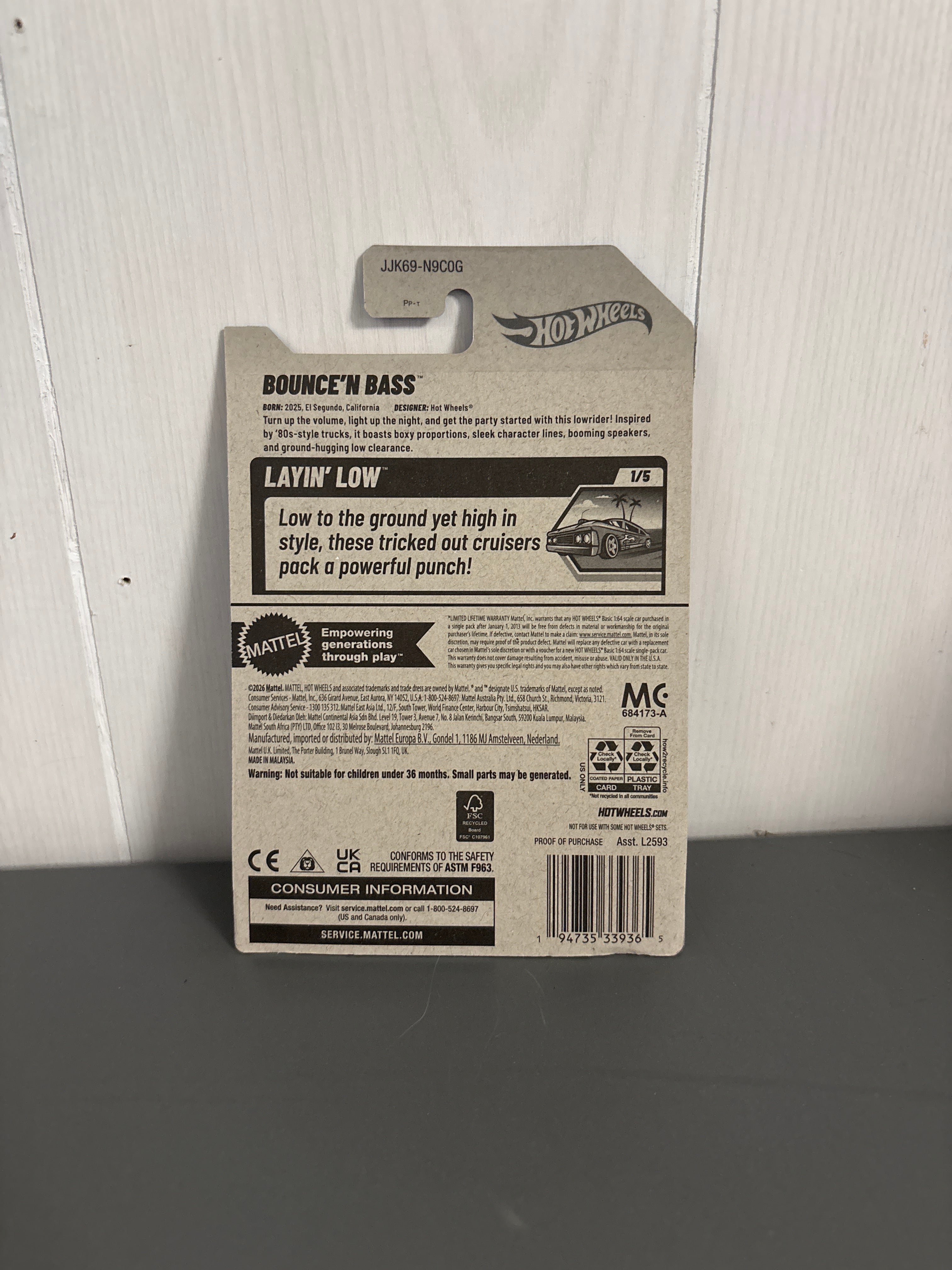 Hot Wheels Bounce N Bass Diecast