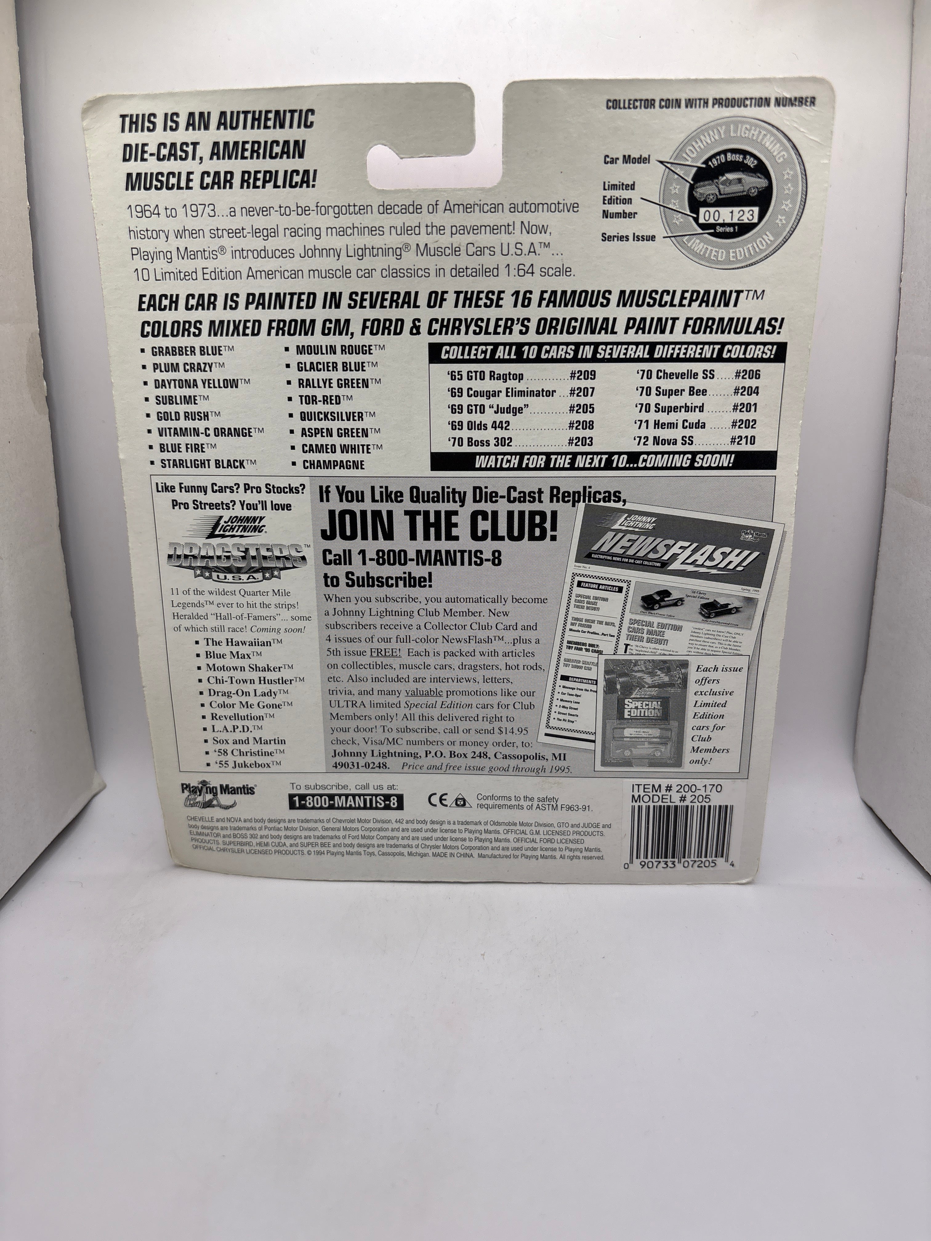 Johnny Lightning 1969 GTO Judge Diecast